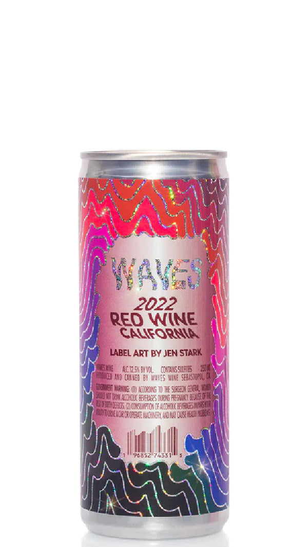 Las Jaras - "Waves" California Red Wine 2022 (Can - 250ml)