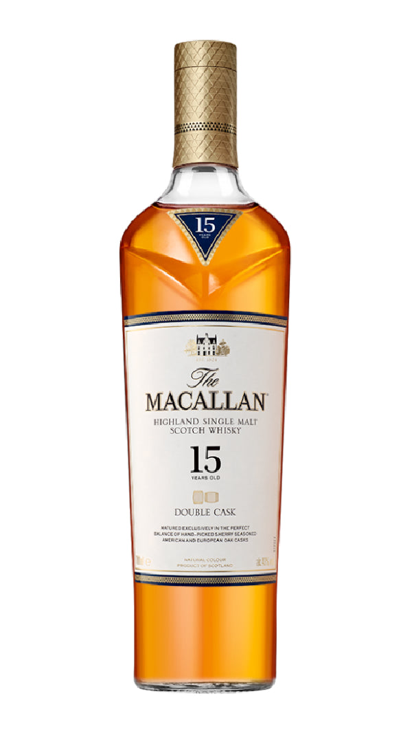 Macallan - “Double Cask - 15 Years Old” Highland Single Malt Scotch Whisky (750ml)