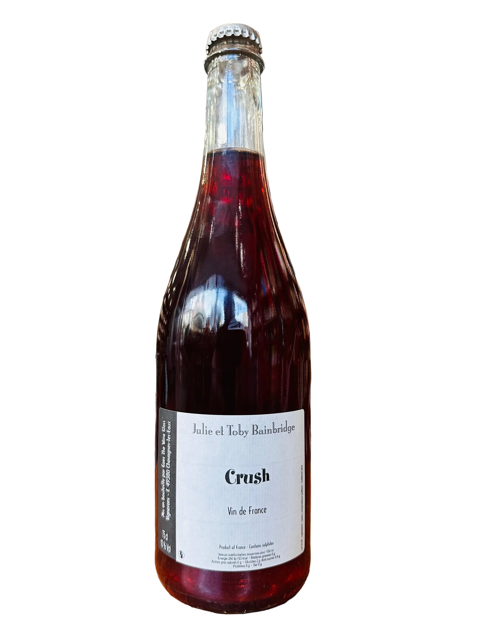 Julie et Toby Bainbridge - Crush Vin de France Red 2024 (750ml)