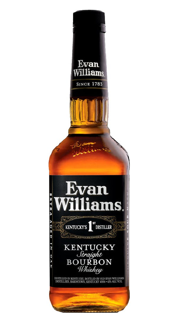 Evan Williams - Straight Bourbon Black Label Whisky 86 Proof (1L)