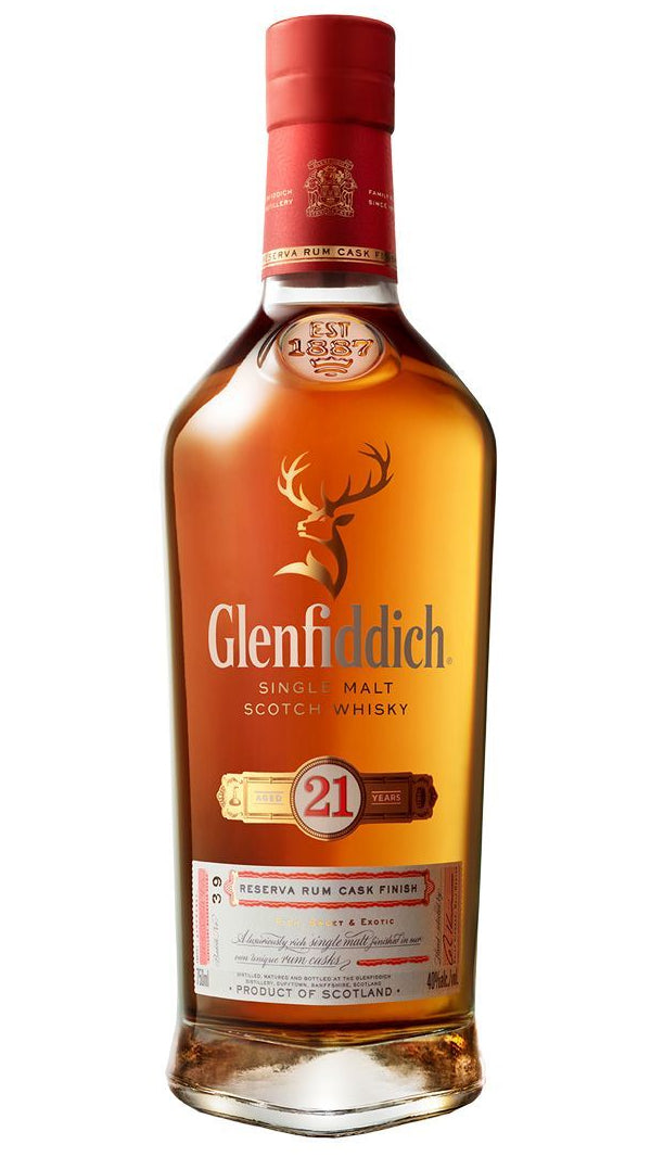 Glenfiddich - "Gran Reserva" 21 Years Single Malt Scotch Whisky Reserva Rum Cask Finish (750ml)