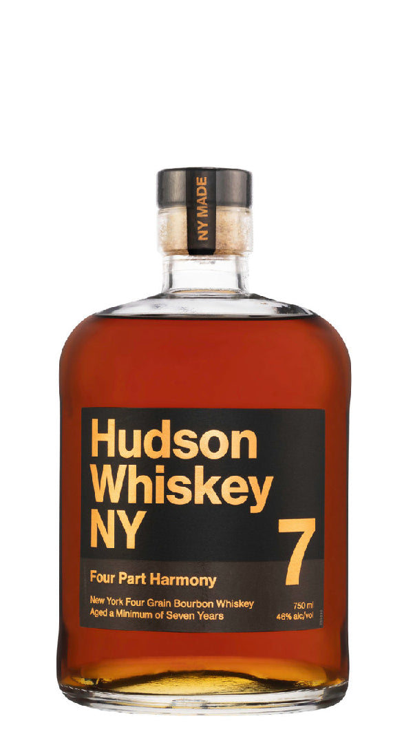 Hudson Whiskey NY - “Four Part Harmony" 7 Years Four Grain Bourbon Whiskey (750ml)