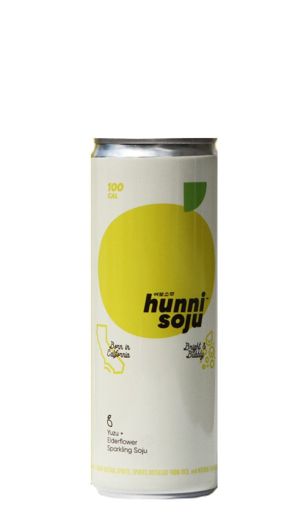 Yobo Drinks - “Hunni” Sparkling Soju Yuzu & Elderflower (Can-355ml)