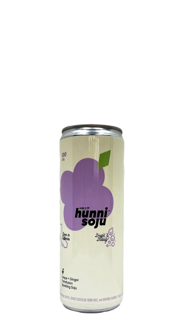 Yobo Drinks- “Hunni” Sparkling Soju Grape + Ginger Transfusion (Can - 355ml)