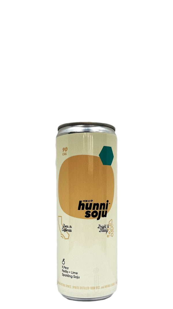 Yobo Drinks- “Hunni” Sparkling Soju Yuzu K.Pear, Perilla Leaf + Lime (Can - 355ml)