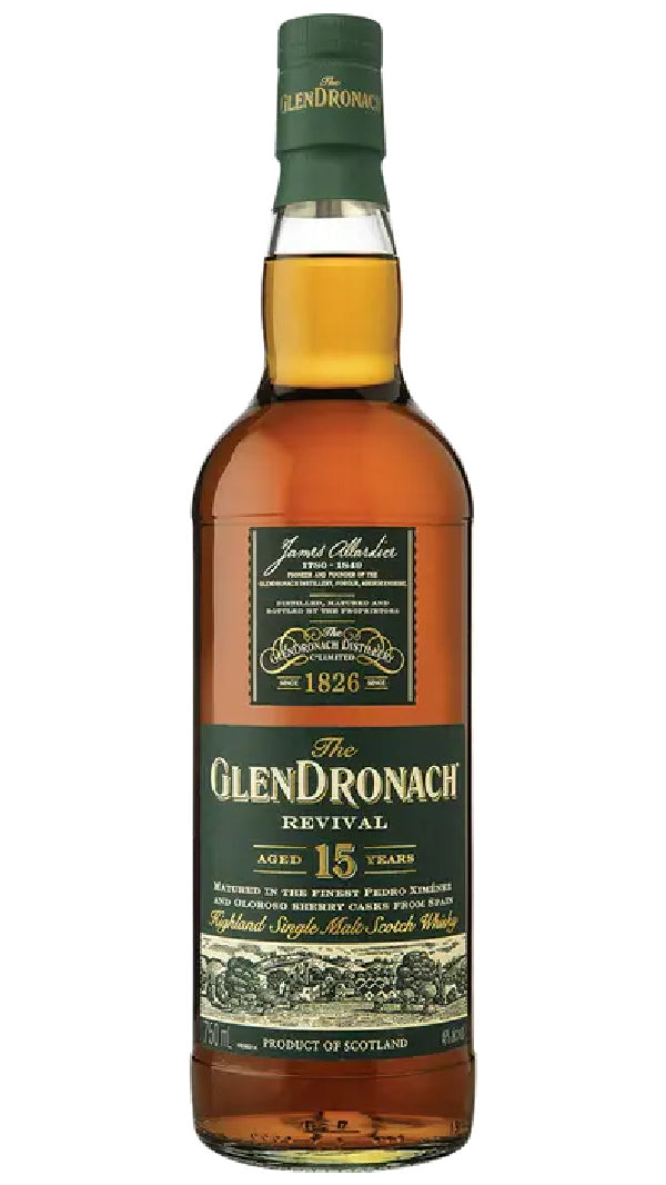 Glendronach - "Revival" Aged 15 Years Highland Single Malt (750ml)