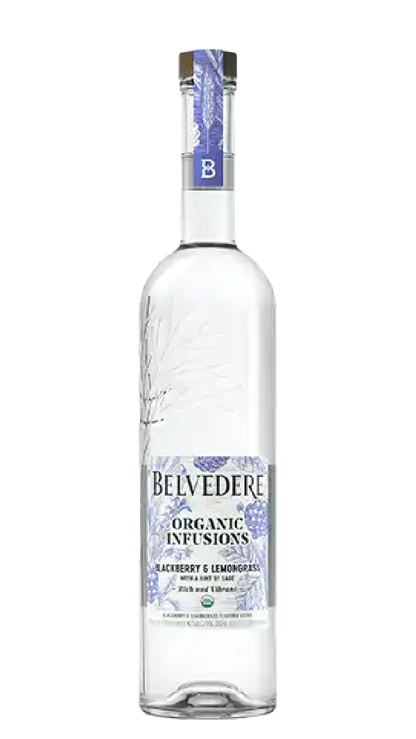 Belvedere - Organic Infusion Blackberry & Lemongrass French Vodka (750ml)