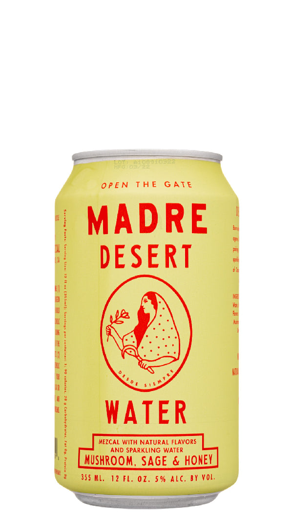 Madre - “Desert Water” Mushroom, Sage & Honey Mezcal Cocktail (Can - 355ml)
