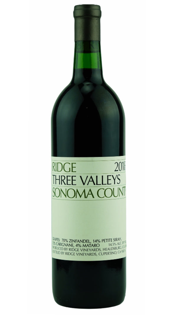 Ridge Three Valleys - Sonoma County Red Blend 2022 (750ml) - The